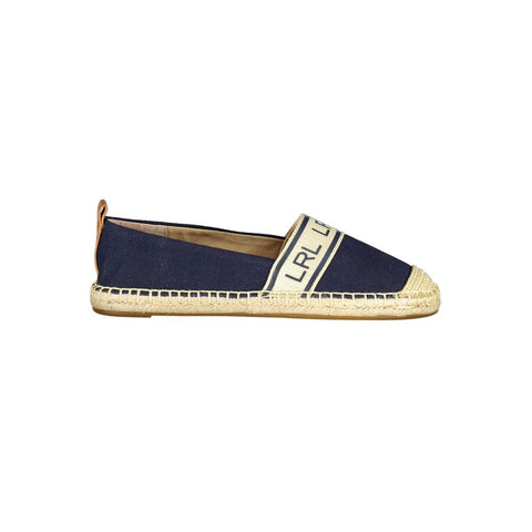 Ralph Lauren Blue Polyester Flat Shoe Ralph Lauren Retail Flare
