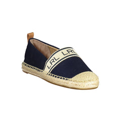 Ralph Lauren Blue Polyester Flat Shoe Ralph Lauren Retail Flare