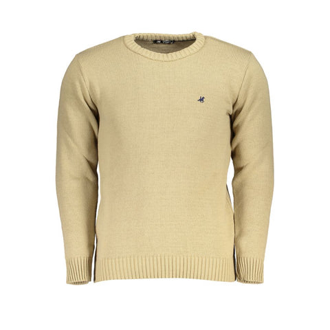 U.S. Grand Polo Beige Fabric Sweater U.S. Grand Polo Retail Flare
