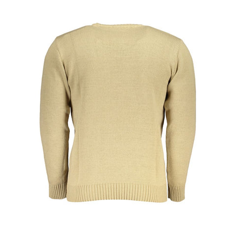 U.S. Grand Polo Beige Fabric Sweater U.S. Grand Polo Retail Flare