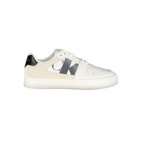 Calvin Klein White Polyester Sneaker Calvin Klein Retail Flare