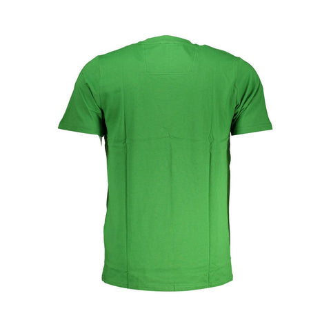 Cavalli Class Green Cotton T-Shirt Cavalli Class Retail Flare