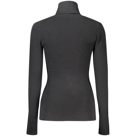 Calvin Klein Black Cotton Women Sweater Calvin Klein Retail Flare