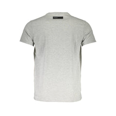 Plein Sport Gray Cotton Men T-Shirt Plein Sport Retail Flare
