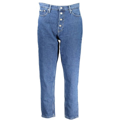 Calvin Klein Blue Cotton Women Jeans Calvin Klein Retail Flare