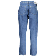 Calvin Klein Blue Cotton Women Jeans Calvin Klein Retail Flare