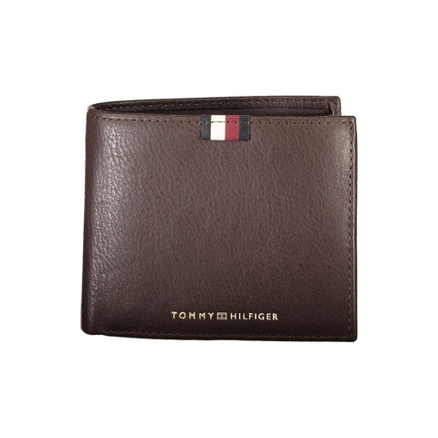 Tommy Hilfiger Brown Leather Men Wallet Tommy Hilfiger Retail Flare