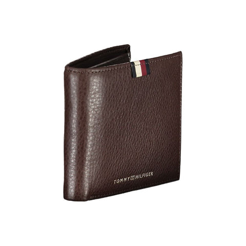 Tommy Hilfiger Brown Leather Men Wallet Tommy Hilfiger Retail Flare