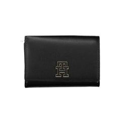 Tommy Hilfiger Black Polyethylene Women Wallet Tommy Hilfiger Retail Flare