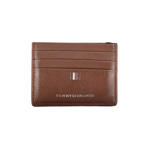 Tommy Hilfiger Sleek Leather Card Holder with Contrast Detailing Tommy Hilfiger Retail Flare