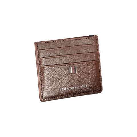 Tommy Hilfiger Sleek Leather Card Holder with Contrast Detailing Tommy Hilfiger Retail Flare