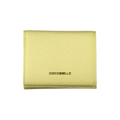 Coccinelle Yellow Leather Wallet Coccinelle Retail Flare
