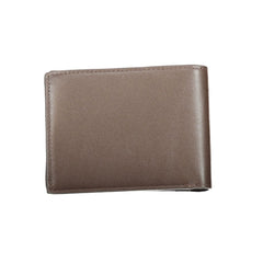 Calvin Klein Brown Leather Wallet Calvin Klein Retail Flare