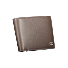 Calvin Klein Brown Leather Wallet Calvin Klein Retail Flare