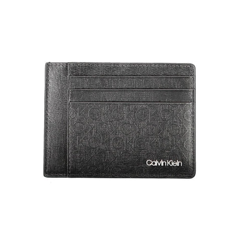 Calvin Klein Black Polyester Men Wallet Calvin Klein Retail Flare