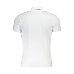 La Martina White Cotton Men Polo Shirt La Martina Retail Flare
