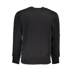 Calvin Klein Sleek Black Crew Neck Fleece Sweatshirt Calvin Klein Retail Flare