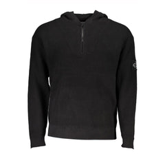 Calvin Klein Sleek Cotton Hooded Sweater with Logo Detail Calvin Klein Retail Flare