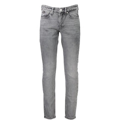 Calvin Klein Gray Cotton Jeans & Pant Calvin Klein Retail Flare