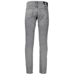Calvin Klein Gray Cotton Jeans & Pant Calvin Klein Retail Flare