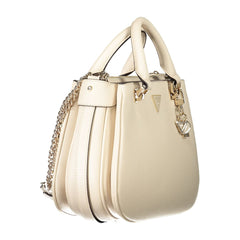 Guess Jeans Beige Polyethylene Women Handbag Guess Jeans Retail Flare