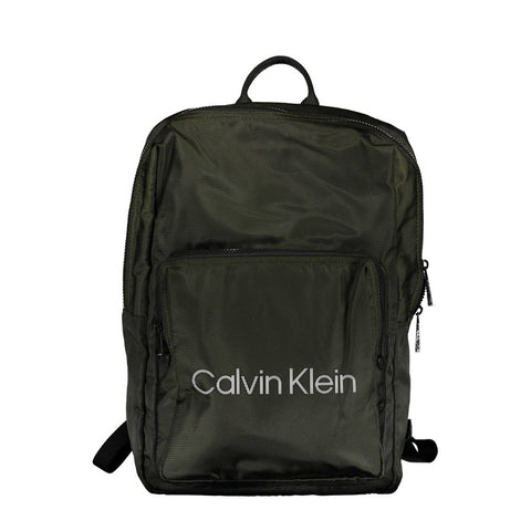 Calvin Klein Green Polyester Men Backpack Calvin Klein Retail Flare