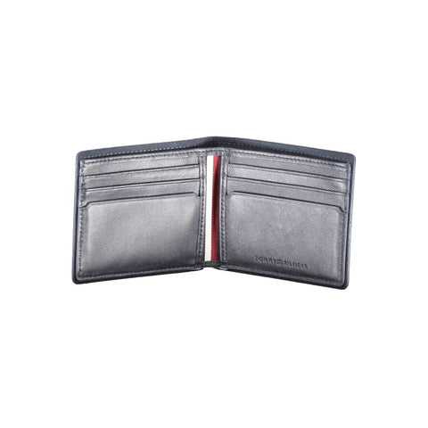 Tommy Hilfiger Blue Leather Wallet Tommy Hilfiger Retail Flare