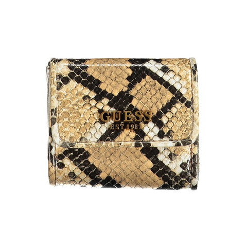 Guess Jeans Beige Polyethylene Women Wallet Guess Jeans Retail Flare
