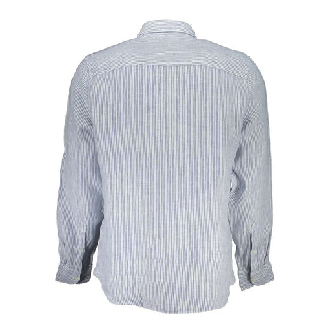North Sails Blue Linen Shirt North Sails Retail Flare