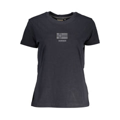 Napapijri Black Cotton Women T-Shirt Napapijri Retail Flare