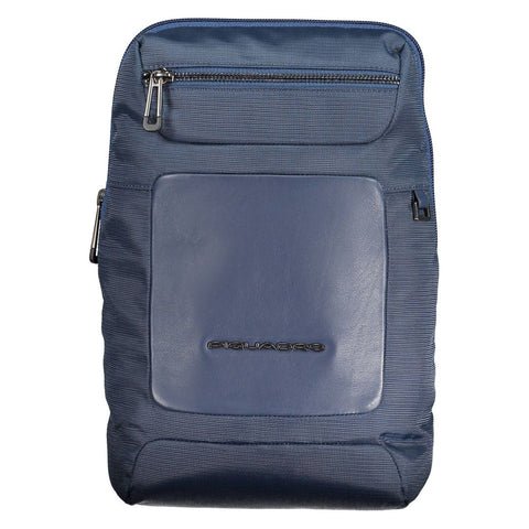 Piquadro Blue Recycled Polyethylene Men Shoulder Bag Piquadro Retail Flare