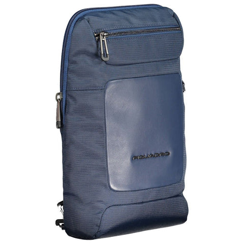 Piquadro Blue Recycled Polyethylene Men Shoulder Bag Piquadro Retail Flare