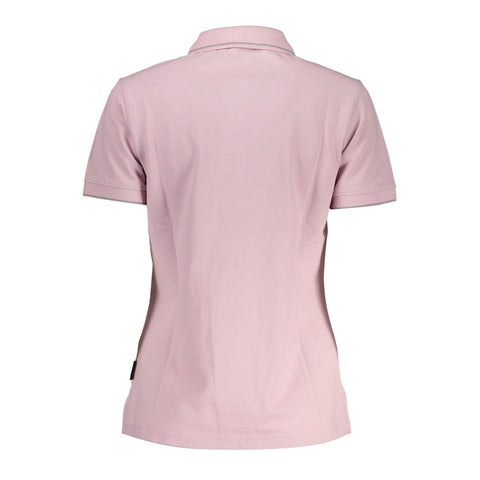 Napapijri Pink Cotton Women Polo Shirt Napapijri Retail Flare