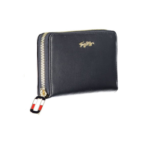 Tommy Hilfiger Blue Leather Women Wallet Tommy Hilfiger Retail Flare