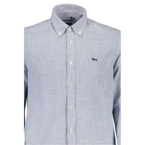 Harmont & Blaine Light Blue Cotton Men Shirt Harmont & Blaine Retail Flare