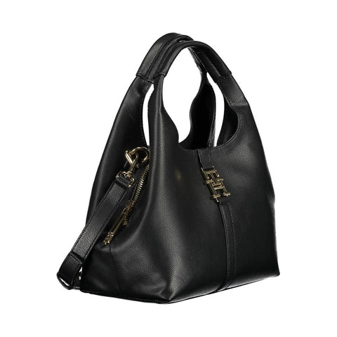 Tommy Hilfiger Black Polyethylene Women Handbag Tommy Hilfiger Retail Flare
