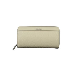 Calvin Klein Beige Polyethylene Women Wallet Calvin Klein Retail Flare