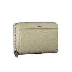 Calvin Klein Beige Polyethylene Women Wallet Calvin Klein Retail Flare