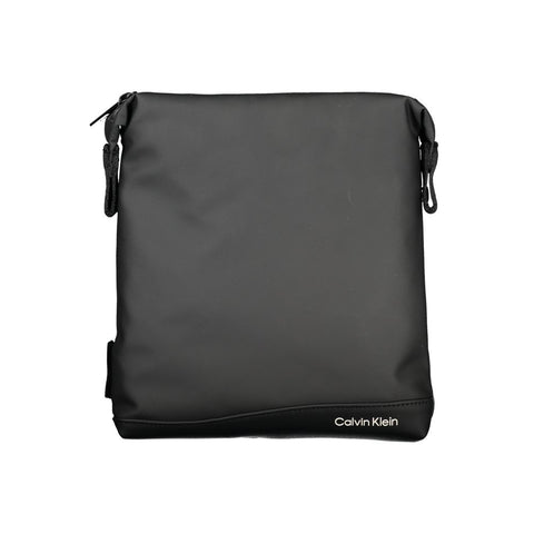 Calvin Klein Elegant Black Shoulder Bag with Contrast Details Calvin Klein Retail Flare