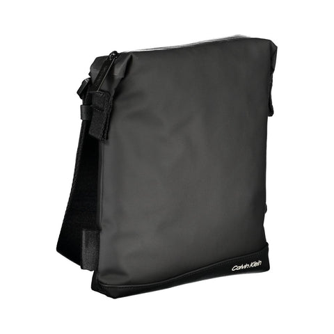 Calvin Klein Elegant Black Shoulder Bag with Contrast Details Calvin Klein Retail Flare