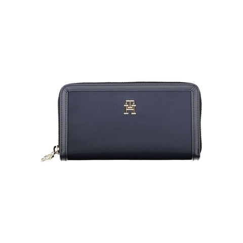 Tommy Hilfiger Chic Sustainable Blue Wallet with Secure Zip Tommy Hilfiger Retail Flare