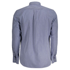 Harmont & Blaine Blue Cotton Shirt Harmont & Blaine Retail Flare