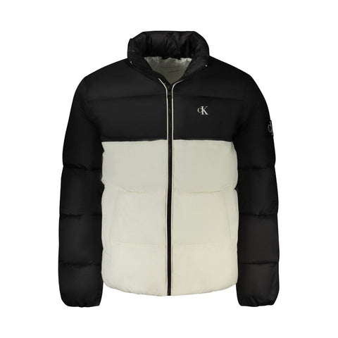 Calvin Klein White Polyester Men Jacket Calvin Klein Retail Flare