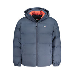 Tommy Hilfiger Blue Polyester Men Jacket Tommy Hilfiger Retail Flare