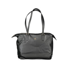 Tommy Hilfiger Black Polyester Women Handbag Tommy Hilfiger Retail Flare