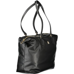 Tommy Hilfiger Black Polyester Women Handbag Tommy Hilfiger Retail Flare