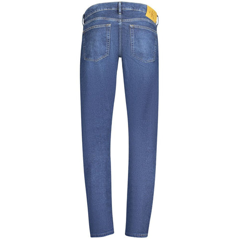 Calvin Klein Blue Cotton Men Jean Calvin Klein Retail Flare
