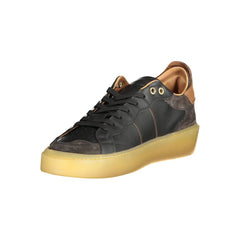 Blauer Black Leather Men Sneaker Blauer Retail Flare