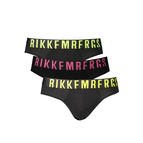 Bikkembergs Black Polyester Men Underwear Bikkembergs Retail Flare