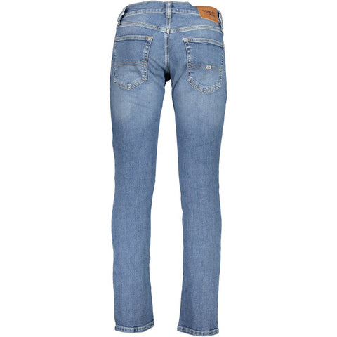 Tommy Hilfiger Blue Cotton Jeans & Pant Tommy Hilfiger Retail Flare
